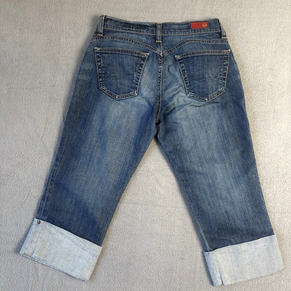 AG Adriano Goldschmied Jeans Women 29 The Shorty Cuffed Capri Capsule USA Made - Picture 3 of 12